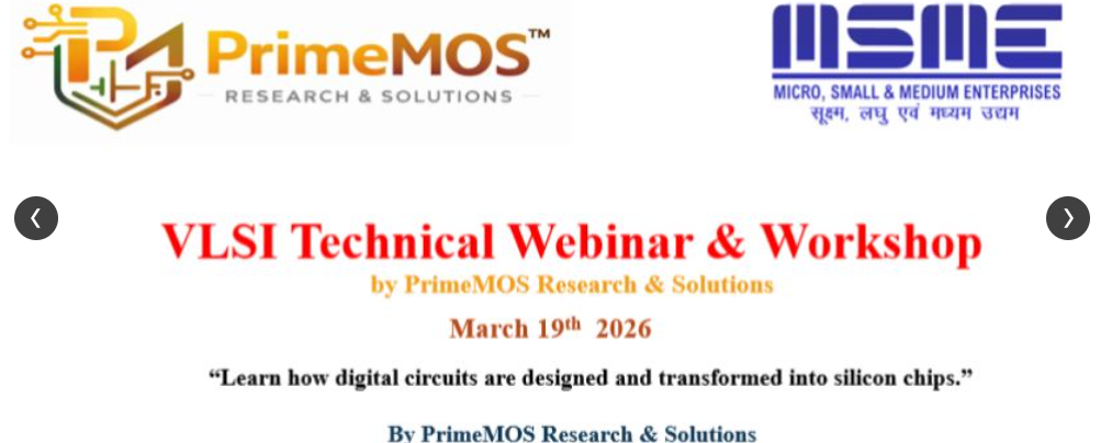 PrimeMOS Online VLSI Digital Design Webinar — participants receiving certificates